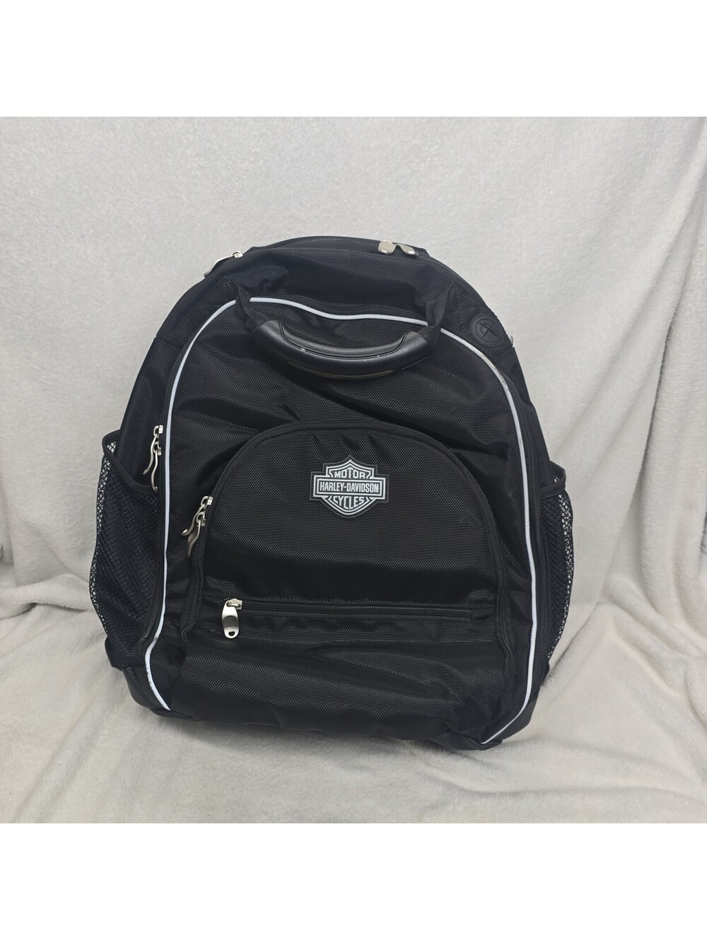 Harley Davidson Backpack Heavy Duty Multi-Pockets Laptop Black Sissy Bag Rugged